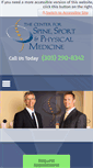 Mobile Screenshot of center4spine.com